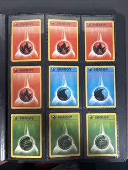 Pokemon Card Base Set Energy Card Lot Original WOTC LP - Image 1