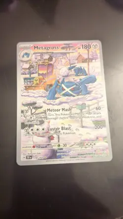 Pokemon TCG Metagross 178/162 Temporal Forces Holo Card Illustration - Image 1