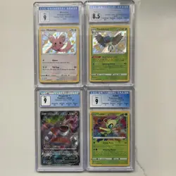 Pokemon 4 Pokemon TCG Trading Cards Collection CGC - Image 1