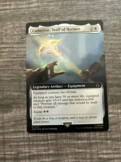 Assassin's Creed Card Extended Art Foil Caduceus, Staff Of Hermes MTG Magic - Image 1