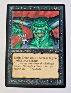 MTG Juzam Djinn Arabian Nights NM Near Mint Single Card RARE - Image 1