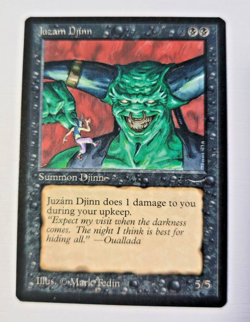 MTG Juzam Djinn Arabian Nights NM Near Mint Single Card RARE - Image 2