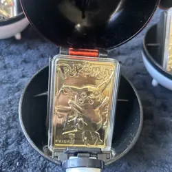 (Set of 5) 1999 23k Gold Plated Pokemon Cards Pikachu Charizard COA Poke Ball - Image 2