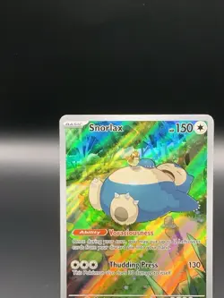 Pokemon TCG Snorlax #51 Scarlet & Violet 151 Promo Card Near Mint Condition - Image 2