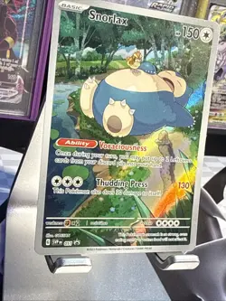 Pokemon TCG Snorlax Promo Holo Card 151 Scarlet and Violet 051 - Image 3