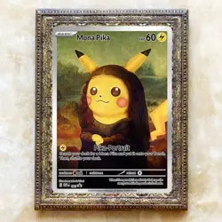 Mona Pika | Van Gogh Pokemon Cards | English | #9 | Read Description - Image 1
