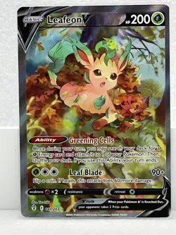 Pokemon Cards - Leafeon V 167/203 - Evolving Skies - Near Mint+ - Image 2