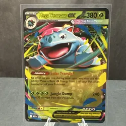 Mega Venusaur ex 003/132 Mega Evolution English Double Rare Pokemon TCG Card NM - Image 1