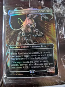 Magic The Gathering Anti-Venom Horrifying Healer Marvel Legends MTG Foil Card - Image 2
