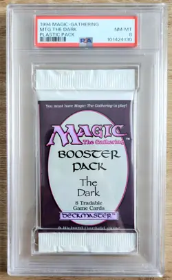MTG - The Dark - Sealed Booster Pack - PSA 8. More MTG In My Store. - Image 1