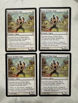 Magic the Gathering MTG Kami Of False Hope Play Set Of 4 LP - Image 1