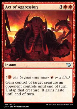 Magic the Gathering MTG Act of Aggression (141) Commander 2015 LP - Image 1