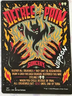 Decree of Pain 187 Secret Lair SLD Artist Proof Ian Jepson MTG AP! - Image 1
