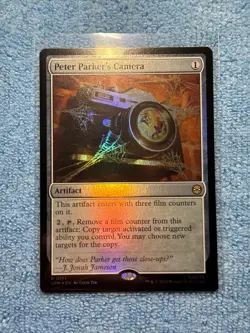 Magic MTG Peter Parker's Camera Marvel's Spider-Man Foil - Image 1