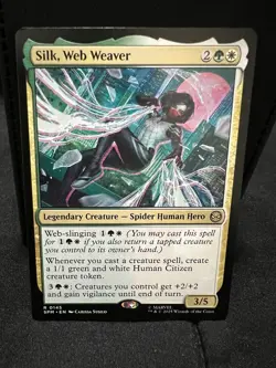 Custom Budget EDH deck feat. Silk, Web Weaver from Spiderman (White Green) - Image 1
