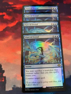MTG Modern Horizons 3 Flare of Denial Foil x 4 - Image 1