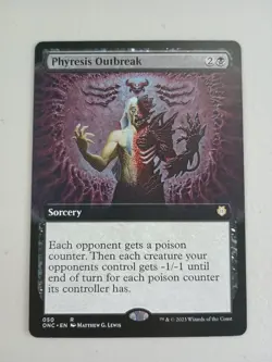 Magic the Gathering Phyresis Outbreak ONC R #050 Extended Art - Image 1