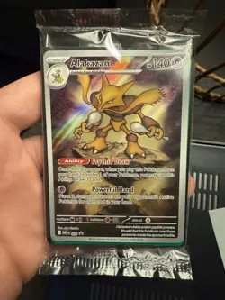 Alakazam Mega Evolutions Promo Card Pokemon TCG Sealed Black Star Promo - Image 2