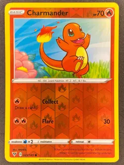 Pokemon Charmander Reverse Holo 023/185 VIV Vivid Voltage NM - Image 1
