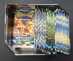 Pokemon TCG SWSH09 Brilliant Stars Booster Pack Lot of 28 ***Factory Sealed*** - Image 3