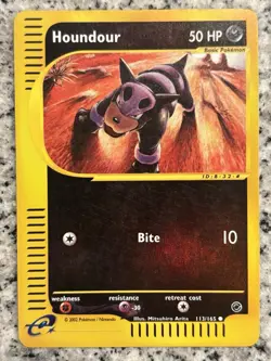 Pokemon Houndour Reverse Holo 113/165 Expedition Base Set LP Condition - Image 1