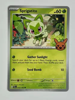 Pokemon TCG - Sprigatito - 012/193 - 2023 S&V: PAL - Trick Or Trade - Common - Image 1