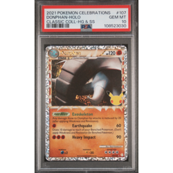 2021 POKEMON CELEBRATIONS DONPHAN-HOLO CLASSIC COLL-HG & SS GEM MT10 #107 - Image 1
