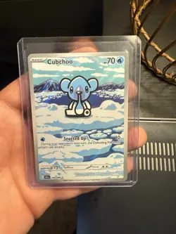 Pokemon TCG Cubchoo Illustration Rare Black Bolt 109/086 - Image 1