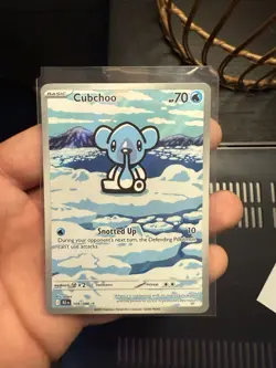 Pokemon TCG Cubchoo Illustration Rare Black Bolt 109/086 - Image 2