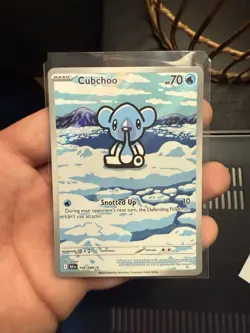 Pokemon TCG Cubchoo Illustration Rare Black Bolt 109/086 - Image 3
