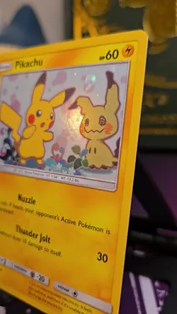 2019 Pokemon Pikachu SM162 Sun & Moon Team Up Blister Black Star Promo Mimikyu - Image 2