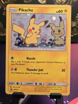 2019 Pokemon Pikachu SM162 Sun & Moon Team Up Blister Black Star Promo Mimikyu - Image 3