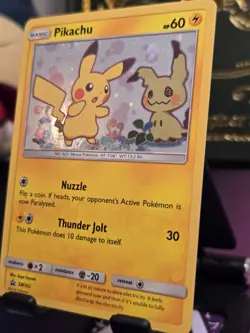 2019 Pokemon Pikachu SM162 Sun & Moon Team Up Blister Black Star Promo Mimikyu - Image 5