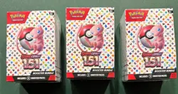 Pokemon Scarlet & Violet 151 Booster Bundle lot of 3 - Image 1
