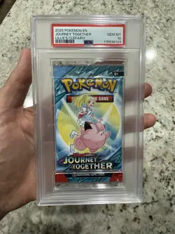 2025 Pokemon Journey Together PSA 10 GEM MINT Graded Sealed Booster Pack English - Image 1