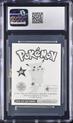 Pokemon 1998 Snorlax Holo Prism Merlin Series 1 #S22 CGC 10 Gem Mint Graded Slab - Image 2