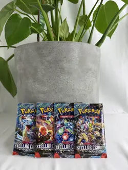Pokemon TCG Stellar Crown S&V Scarlet and Violet Booster Pack x1 (New & Sealed) - Image 1