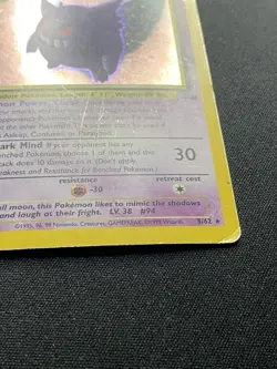 Gengar 5/62 Fossil Holo Rare Pokemon TCG WOTC 1999 HP - Image 5
