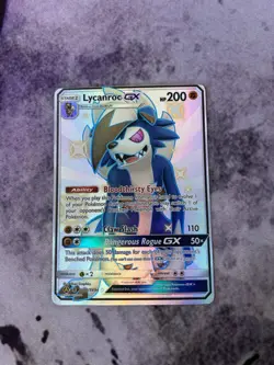 Pokemon Lycanroc GX SV66/SV94 Sun & Moon Hidden Fates Shiny Vault Near Mint - Image 1