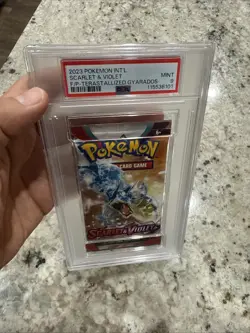 2023 Pokemon Scarlet & Violet Pack Terastallized Gyarados Art PSA MINT 9 - Image 3