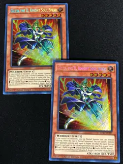 Yugioh Gilt the D. Knight Soul Spear LDS3-EN137 SECRET X2 (NM) - Image 1
