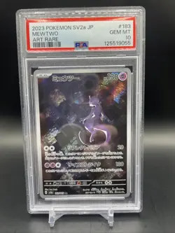 PSA 10 Mewtwo 183/165 AR Art Rare 151 sv2a Japanese Pokemon Card #183 GEM MINT - Image 1