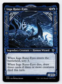 Inga Rune-Eyes [304] KHM Uncommon Showcase Non-Foil [MTG Card English] - Image 1