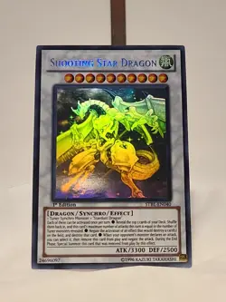 Shooting Star Dragon 1st Edition Ghost Rare CGC 8 2010 STBL-EN040 Yu-Gi-Oh! Card - Image 2