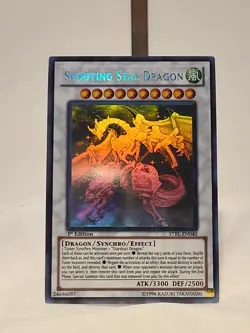 Shooting Star Dragon 1st Edition Ghost Rare CGC 8 2010 STBL-EN040 Yu-Gi-Oh! Card - Image 3
