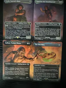 The One Ring LOTR Gift Bundle 4-Card Promo Set, Magic The Gathering Near Mint - Image 1