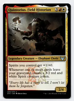 Quintorius, Field Historian [220/275] STX Uncommon Non-Foil [MTG Card English] - Image 1