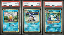 PSA10 Squirtle, Wartortle, Blastoise Pokemon Card Japanese - Image 1