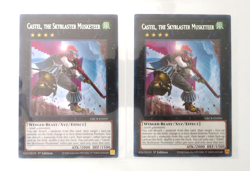 2x Yugioh Card Castel, The Skyblaster Musketeer GRCR-EN050 1st Edition Rare NM - Image 1