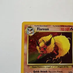 Flareon 3/64 Jungle Unlimited Holo Rare Pokemon Card TCG - Image 3